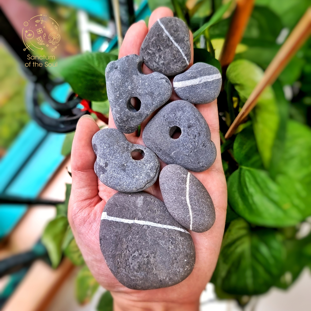 Handful of Hagstones and Wishing Stones from Ireland.