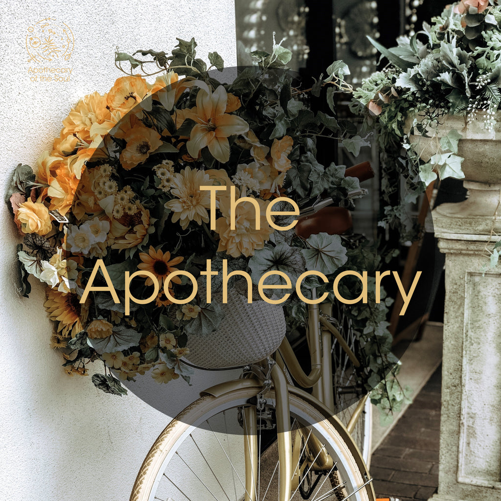 apothecary with flowers